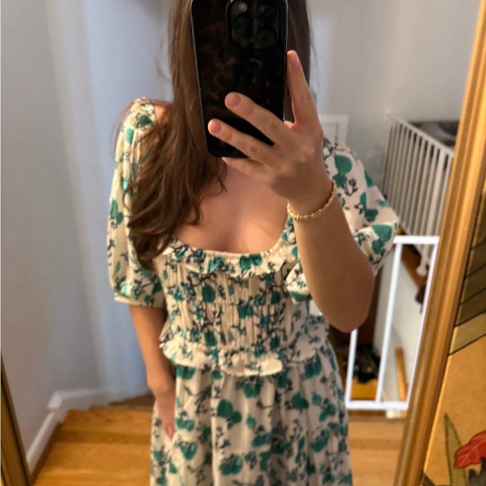 Floral Puff Sleeve Dress